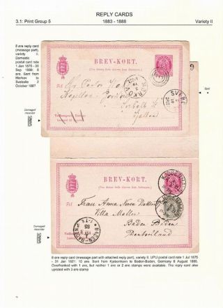 "BICOLOURED" POSTAL STATIONERY OF DENMARK 1871-1905 – sheet 75