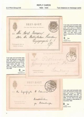 "BICOLOURED" POSTAL STATIONERY OF DENMARK 1871-1905 – sheet 79