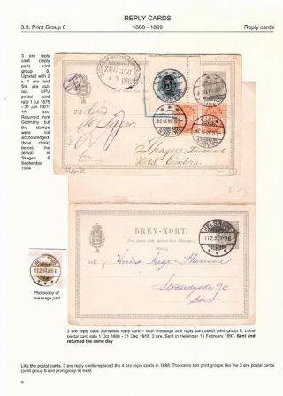 "BICOLOURED" POSTAL STATIONERY OF DENMARK 1871-1905 – sheet 80