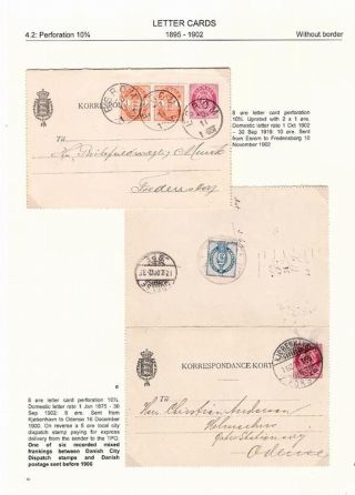 "BICOLOURED" POSTAL STATIONERY OF DENMARK 1871-1905 – sheet 99