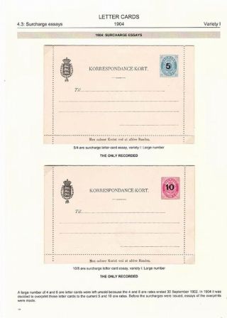 "BICOLOURED" POSTAL STATIONERY OF DENMARK 1871-1905 – sheet 101