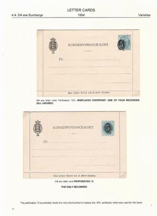 "BICOLOURED" POSTAL STATIONERY OF DENMARK 1871-1905 – sheet 106