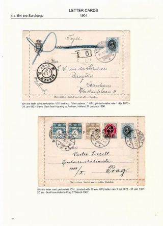 "BICOLOURED" POSTAL STATIONERY OF DENMARK 1871-1905 – sheet 108