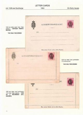 "BICOLOURED" POSTAL STATIONERY OF DENMARK 1871-1905 – sheet 110