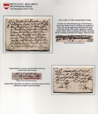 POŠTOVNÍ HISTORIE BRNA 1638-1875 – list 3