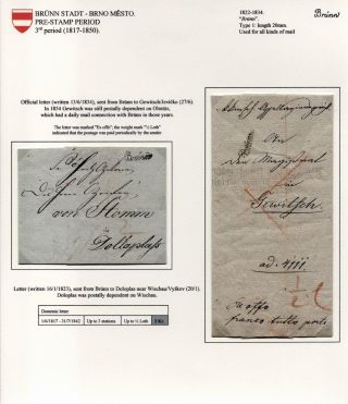 POŠTOVNÍ HISTORIE BRNA 1638-1875 – list 17