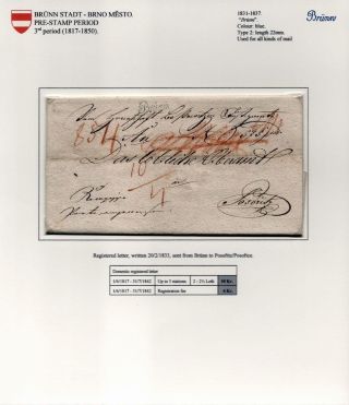 POŠTOVNÍ HISTORIE BRNA 1638-1875 – list 22