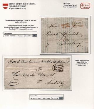 POŠTOVNÍ HISTORIE BRNA 1638-1875 – list 24