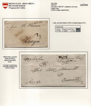 POŠTOVNÍ HISTORIE BRNA 1638-1875 – list 25