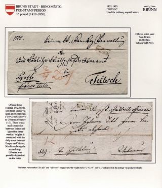 POŠTOVNÍ HISTORIE BRNA 1638-1875 – list 26