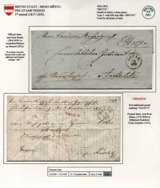 POŠTOVNÍ HISTORIE BRNA 1638-1875 – list 48