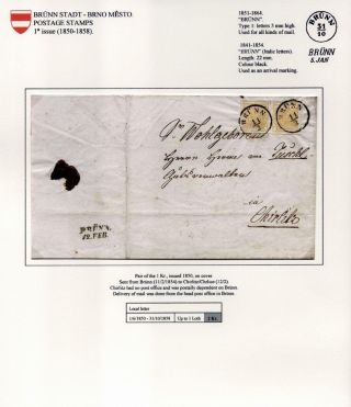 POŠTOVNÍ HISTORIE BRNA 1638-1875 – list 54