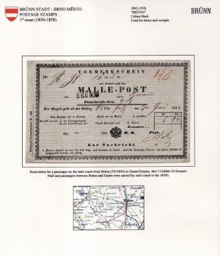 POŠTOVNÍ HISTORIE BRNA 1638-1875 – list 55