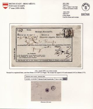 POŠTOVNÍ HISTORIE BRNA 1638-1875 – list 58