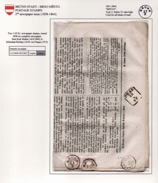 POŠTOVNÍ HISTORIE BRNA 1638-1875 – list 60