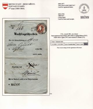 POŠTOVNÍ HISTORIE BRNA 1638-1875 – list 62