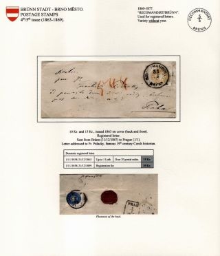 POŠTOVNÍ HISTORIE BRNA 1638-1875 – list 68