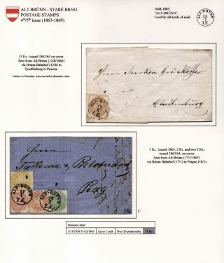 POŠTOVNÍ HISTORIE BRNA 1638-1875 – list 101