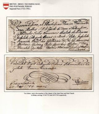 POŠTOVNÍ HISTORIE BRNA 1638-1875 – list 106