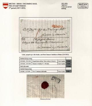 POŠTOVNÍ HISTORIE BRNA 1638-1875 – list 107