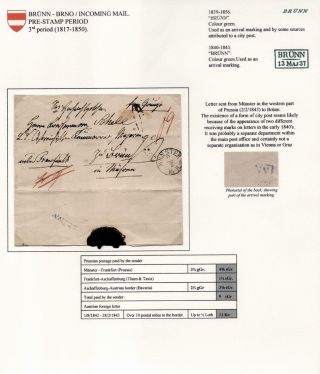 POŠTOVNÍ HISTORIE BRNA 1638-1875 – list 109