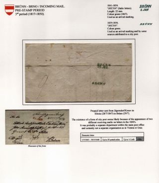 POŠTOVNÍ HISTORIE BRNA 1638-1875 – list 113