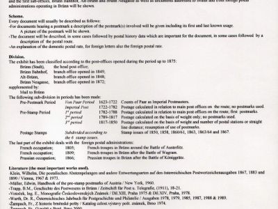 POSTAL HISTORY OF BRÜNN 1638-1875