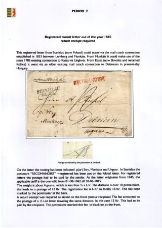 KARPATENUKRAINE 1876-1945: BRIEFMARKEN UND POSTGESCHICHTE – Blatt 16