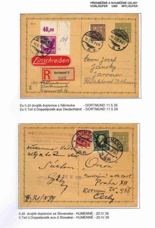 GANZSACHEN IM PROTEKTORAT BÖHMEN UND MÄHREN – Blatt 10