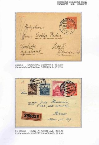 GANZSACHEN IM PROTEKTORAT BÖHMEN UND MÄHREN – Blatt 12