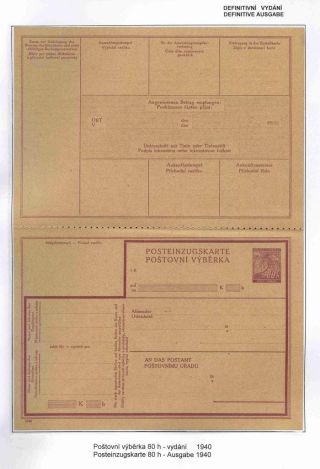 GANZSACHEN IM PROTEKTORAT BÖHMEN UND MÄHREN – Blatt 68
