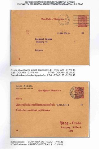 GANZSACHEN IM PROTEKTORAT BÖHMEN UND MÄHREN – Blatt 75