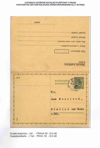 GANZSACHEN IM PROTEKTORAT BÖHMEN UND MÄHREN – Blatt 76