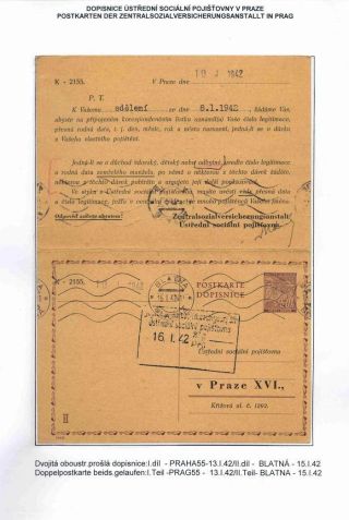 GANZSACHEN IM PROTEKTORAT BÖHMEN UND MÄHREN – Blatt 77