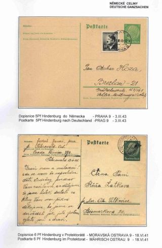 GANZSACHEN IM PROTEKTORAT BÖHMEN UND MÄHREN – Blatt 79