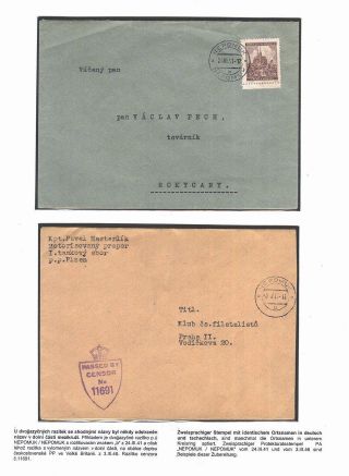 POVÁLEČNÁ RAZÍTKA NA ÚZEMÍ ČECH, MORAVY A SLEZSKA PO 2. SVĚTOVÉ VÁLCE – list 14