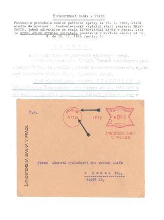 ČESKOSLOVENSKÉ VÝPLATNÍ OTISKY PRVNÍCH UŽIVATELŮ Z ROKU 1926 – list 4