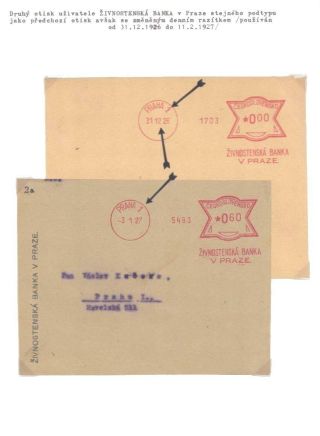 ČESKOSLOVENSKÉ VÝPLATNÍ OTISKY PRVNÍCH UŽIVATELŮ Z ROKU 1926 – list 6