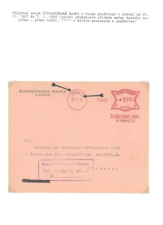 ČESKOSLOVENSKÉ VÝPLATNÍ OTISKY PRVNÍCH UŽIVATELŮ Z ROKU 1926 – list 7
