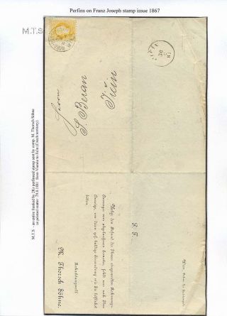 THE OLDEST PERFINS ON AUSTRIAN STAMPS – sheet 6