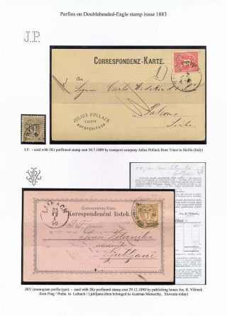THE OLDEST PERFINS ON AUSTRIAN STAMPS – sheet 14