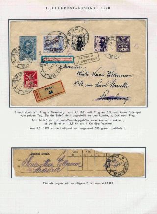 ČESKOSLOVENSKÁ LETECKÁ POŠTA 1920-1939 – list 10