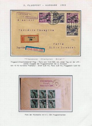ČESKOSLOVENSKÁ LETECKÁ POŠTA 1920-1939 – list 22