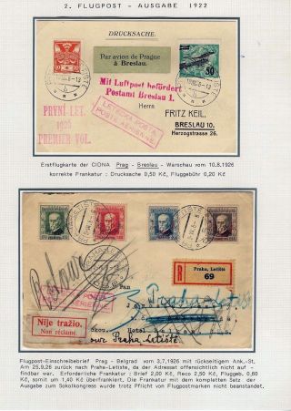 DIE TSCHECHOSLOWAKISCHE LUFTPOST 1920-1939 – Blatt 33