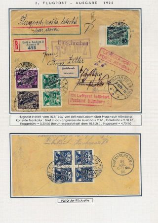 DIE TSCHECHOSLOWAKISCHE LUFTPOST 1920-1939 – Blatt 34