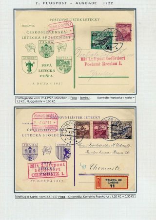 DIE TSCHECHOSLOWAKISCHE LUFTPOST 1920-1939 – Blatt 38