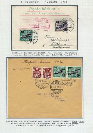 DIE TSCHECHOSLOWAKISCHE LUFTPOST 1920-1939 – Blatt 40