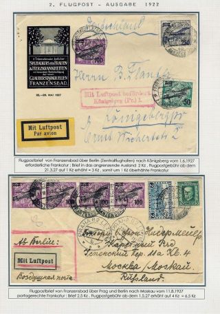 DIE TSCHECHOSLOWAKISCHE LUFTPOST 1920-1939 – Blatt 42