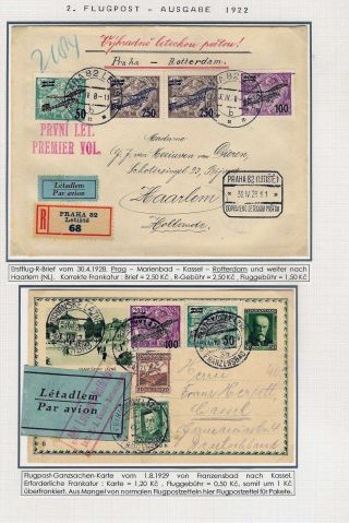 DIE TSCHECHOSLOWAKISCHE LUFTPOST 1920-1939 – Blatt 45