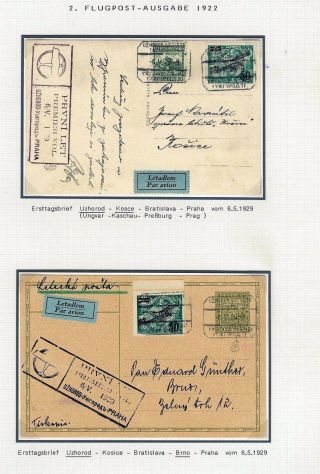 DIE TSCHECHOSLOWAKISCHE LUFTPOST 1920-1939 – Blatt 52